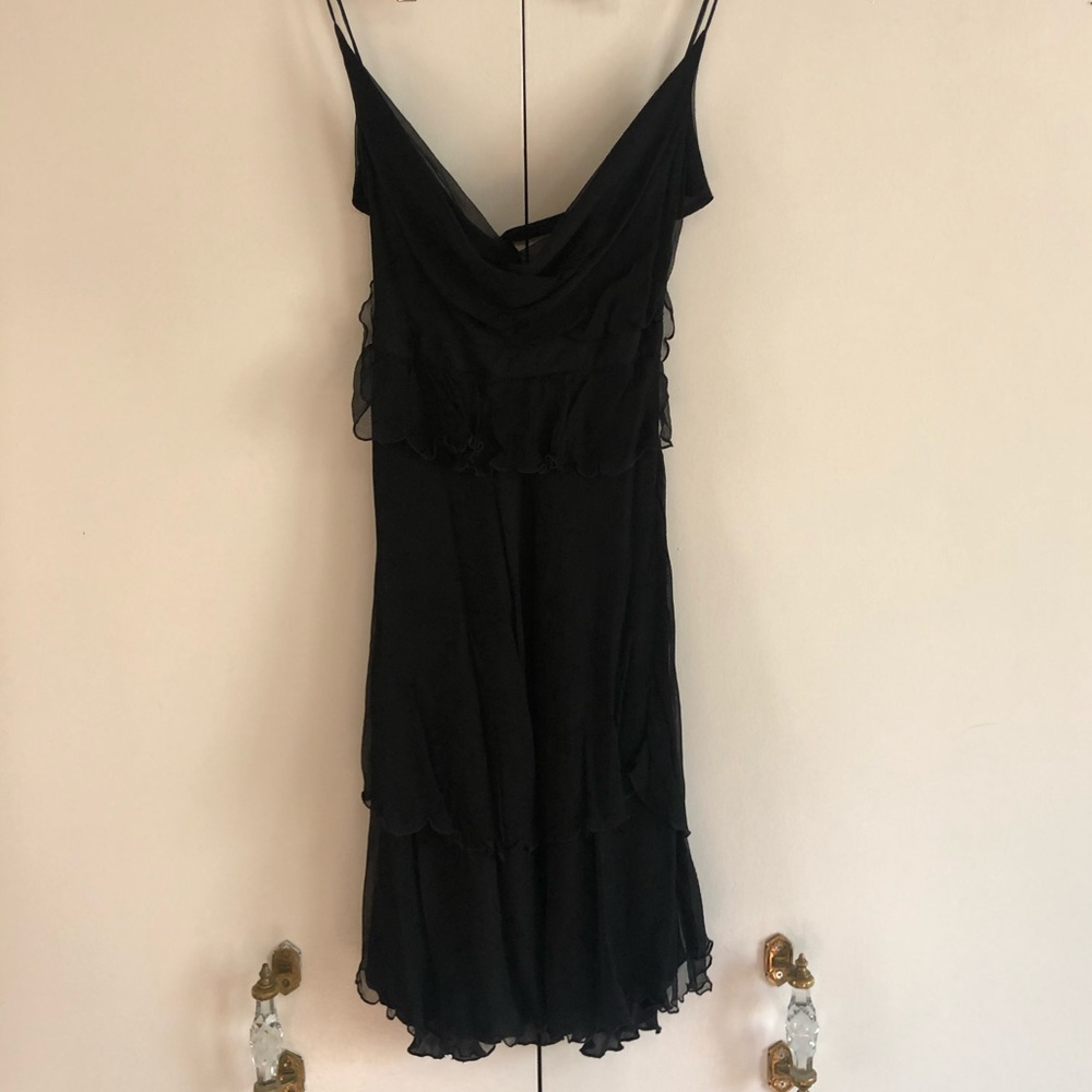 Short Samantha Treacy Black Mini Dress Size 8